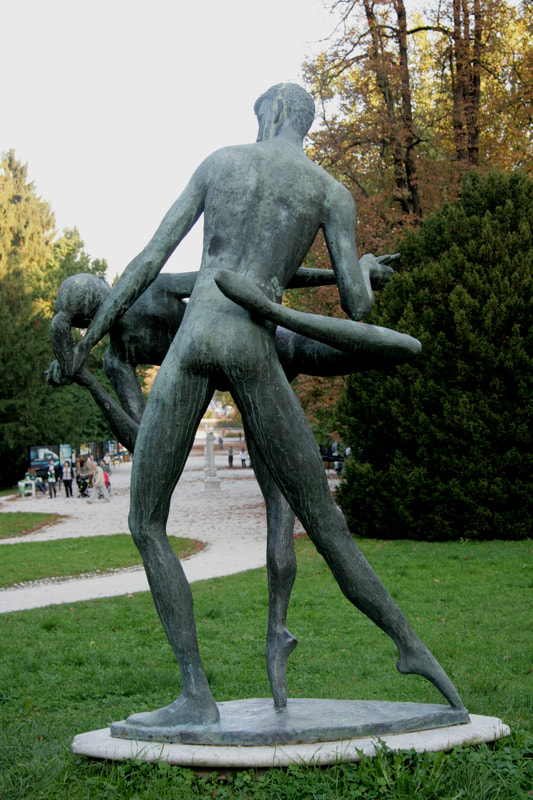 Kip plesalcev, Tivolski grad, Tivoli park Ljubljana